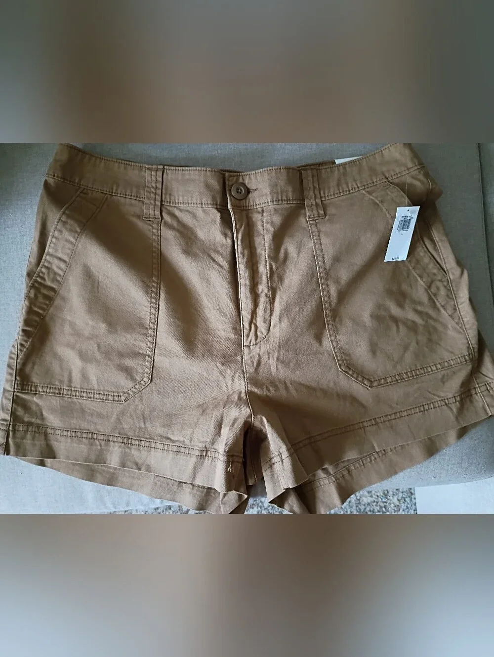 Women’s Cotton Chino Shorts in Brown - Classic Casual